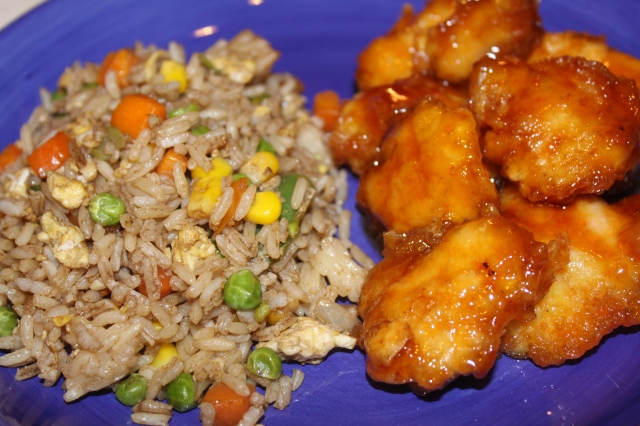 Sweet and Sour Chicken with Fried Rice2